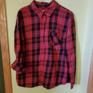 🛍Arizona Jean Co. flannel shirt, Jr XL, EUC